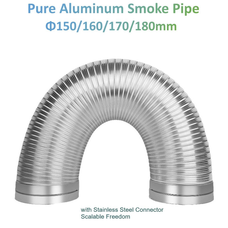 Φ90-180mm 純アルミニウム煙管半フレキシブル換気ダク - Home Bathroom Vent のレビューと価格
