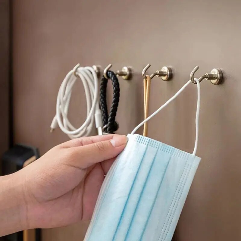 10 個の強力なマグネットフック多目的収納フックホームキッチ - Home Bathroom Key のレビューと価格