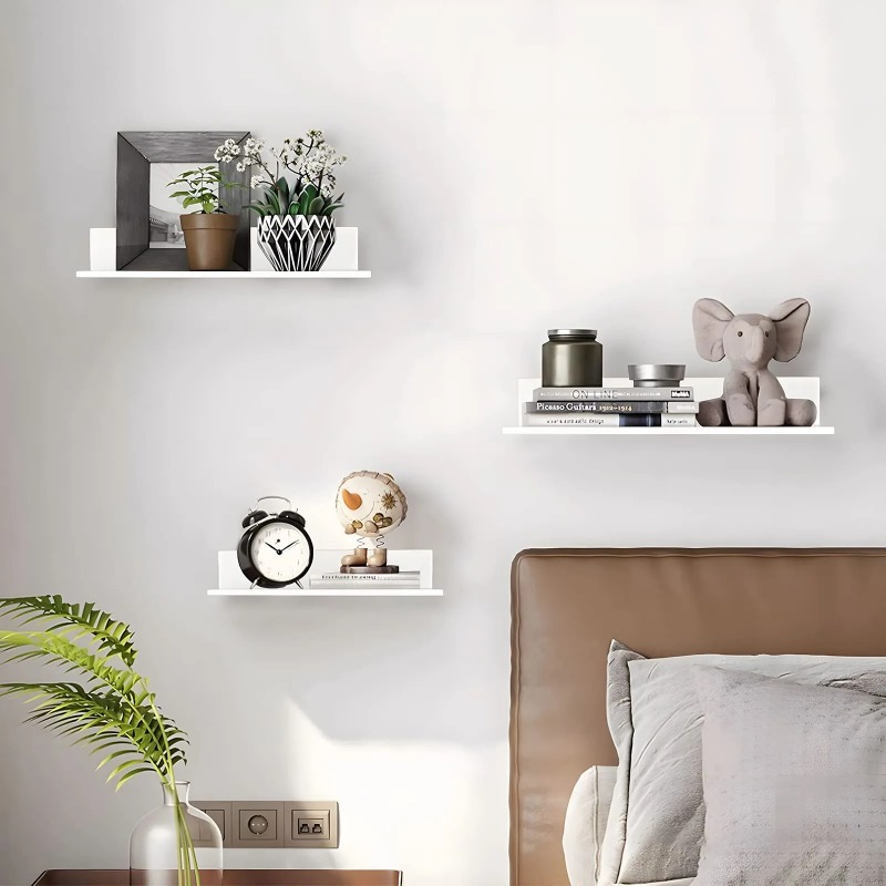 金属製フローティングシェルフ 壁掛け収納ラック キッチン バ - Home Goods Bathroom Storage のレビューと価格