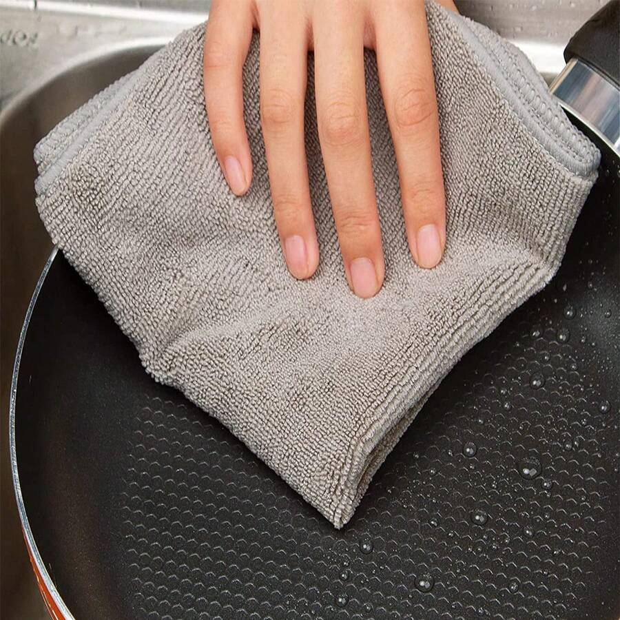HYER KITCHEN グレークリーニングクロスセット、超 - Home Kitchen Bathroom Cleaning のレビューと価格
