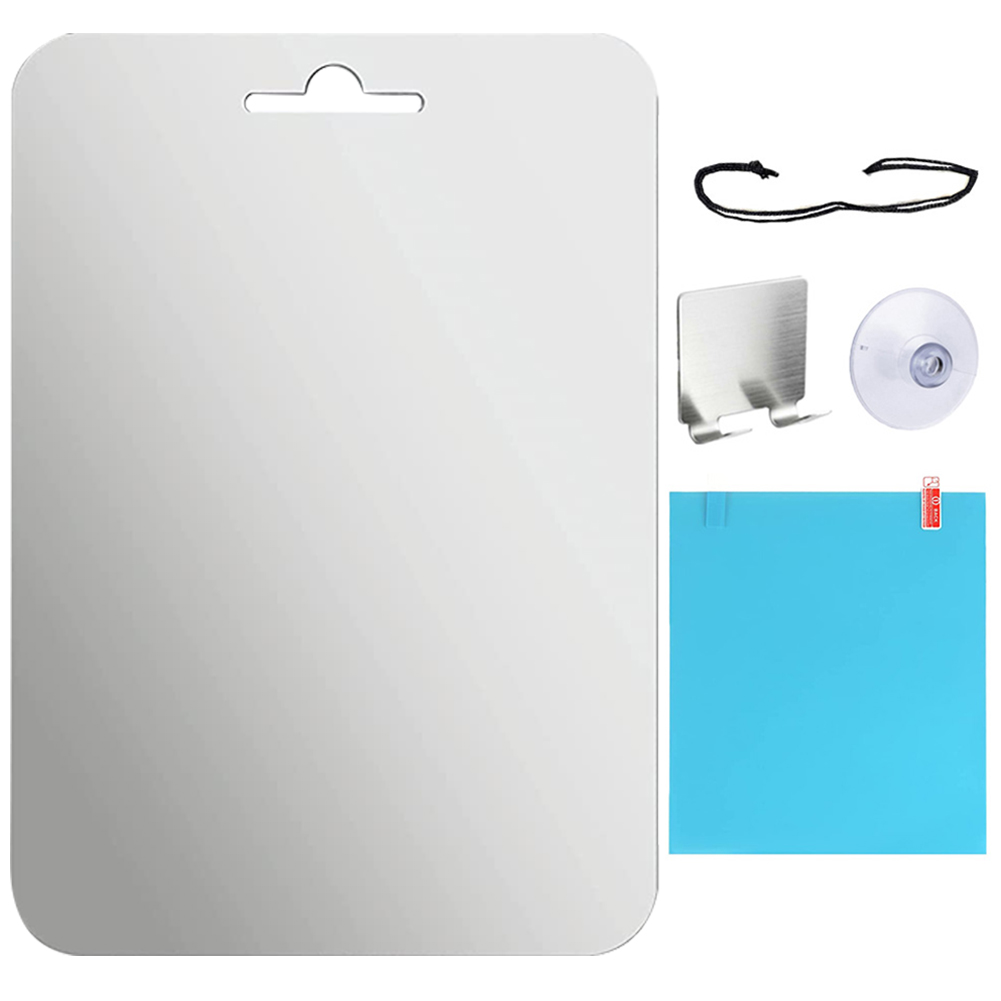 アクリル製曇り止めミラー シャワー用シェービングミラー 曇り - Shaving Mirror Suction のレビューと価格