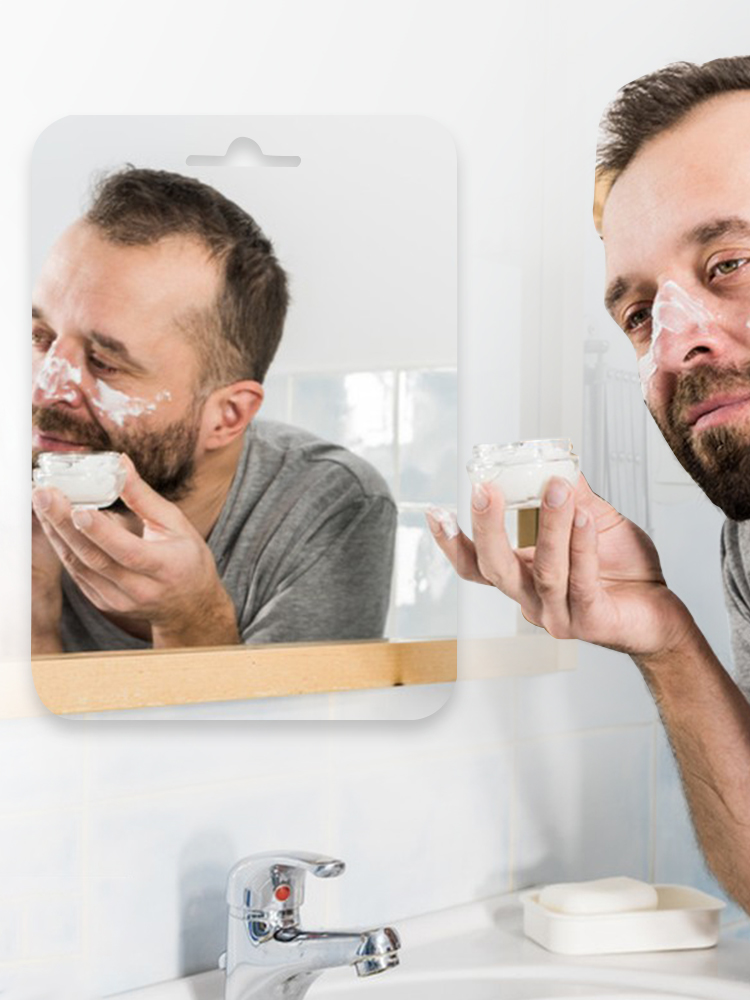 アクリル製曇り止めミラー シャワー用シェービングミラー 曇り - Shaving Mirror Suction のレビューと価格