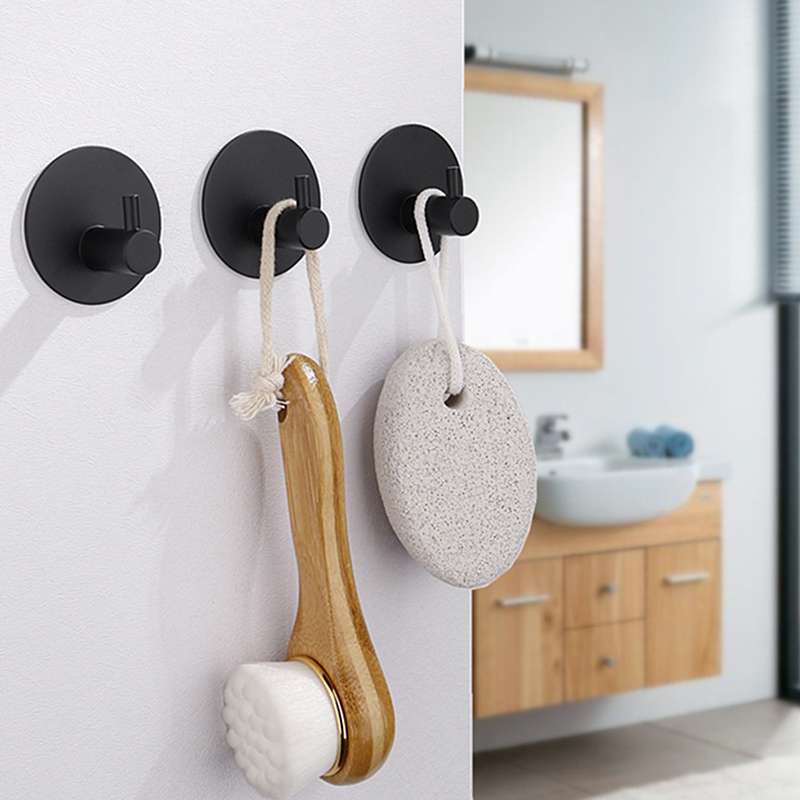 2 個自己粘着浴室ローブタオルハンガーフック 304 ステン - Towel Bar Stainless のレビューと価格