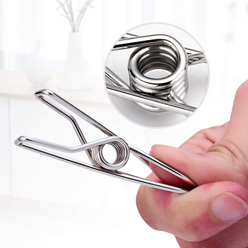 10/50 個ステンレス鋼クリップ多目的洗濯洗濯バサミペグホ - Towel Bar Stainless のレビューと価格