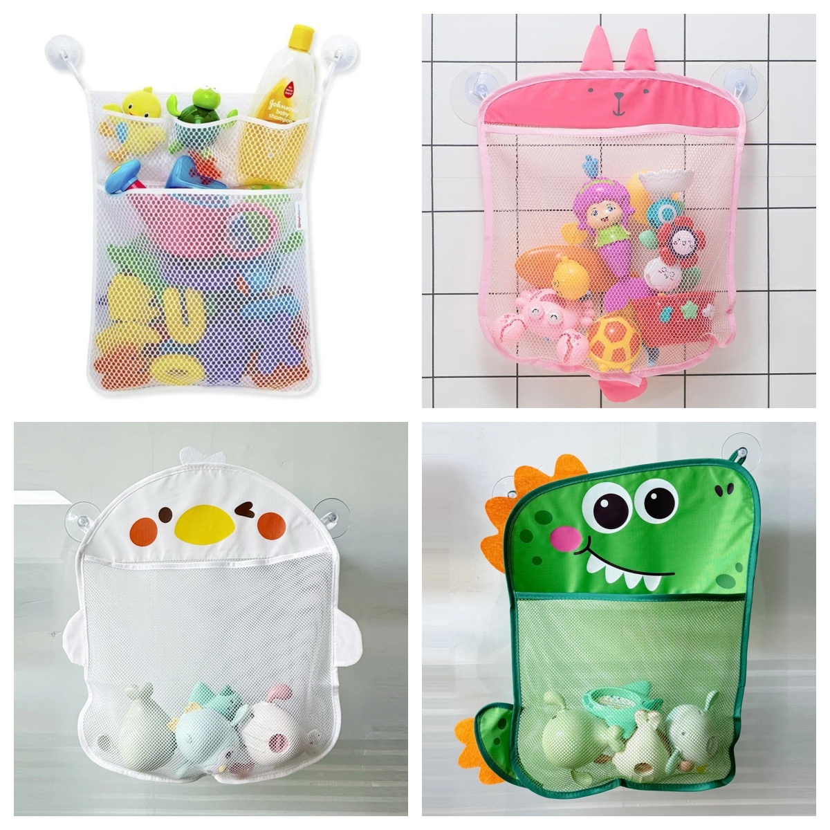 ベビーバスルーム用メッシュバッグ、漫画風動物の形をした布製砂 - Home Goods Bathroom Storage のレビューと価格
