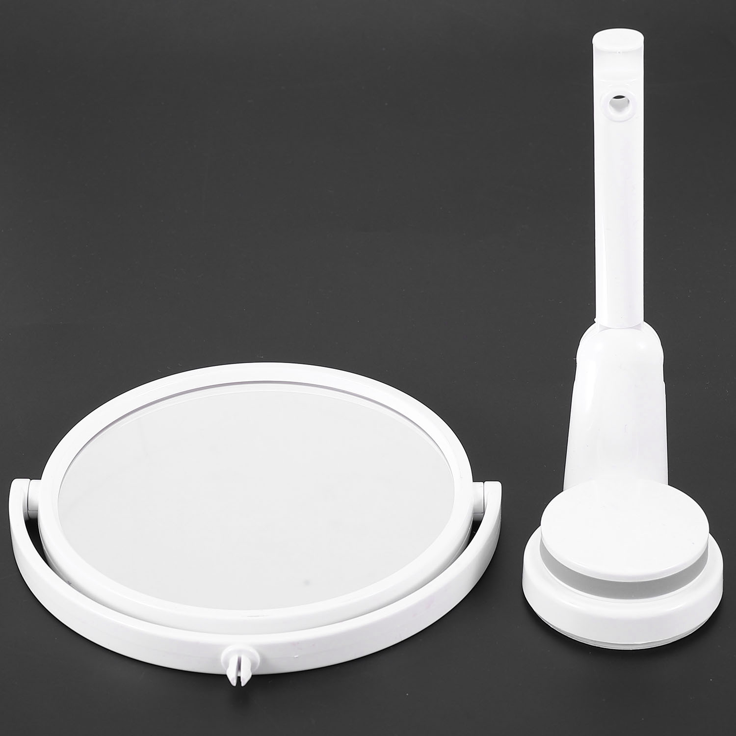 A76I-モダンなドリル不要のバスルームミラー 2面化粧鏡  - Shaving Mirror Suction のレビューと価格