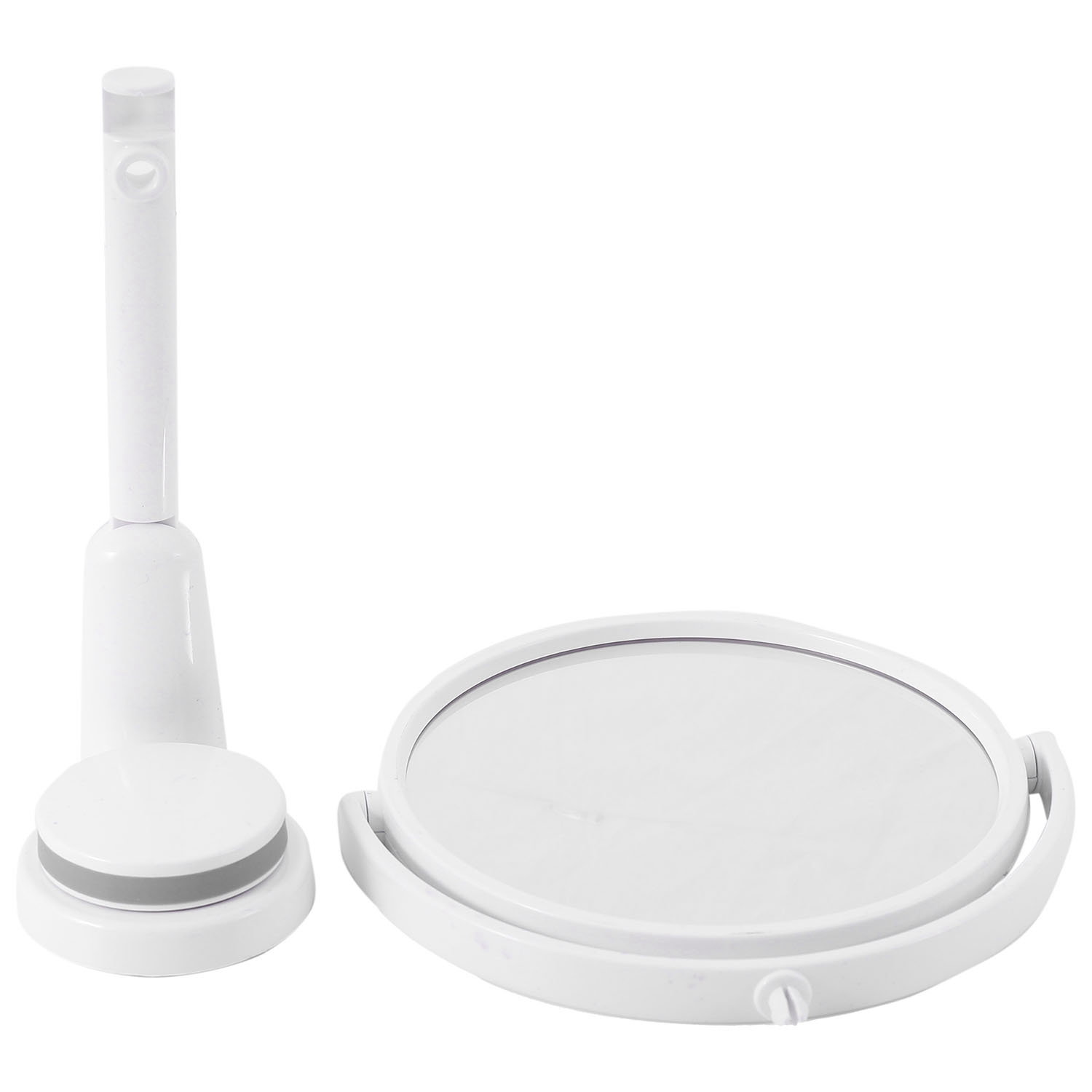 A76I-モダンなドリル不要のバスルームミラー 2面化粧鏡  - Shaving Mirror Suction のレビューと価格