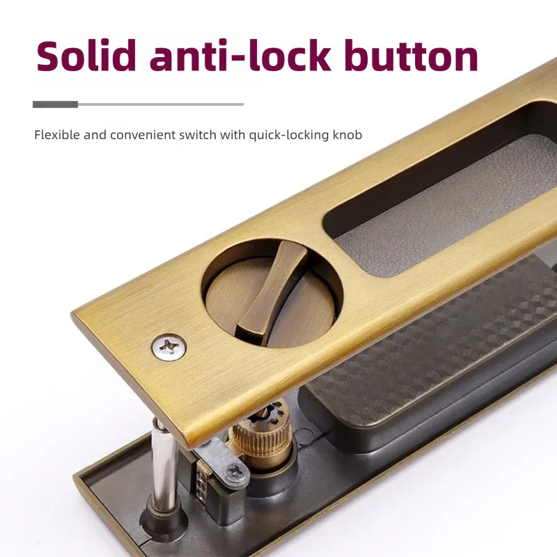 頑丈な黒色のスライド式ドアフックロック（鍵付き）、強化された - Home Bathroom Key のレビューと価格