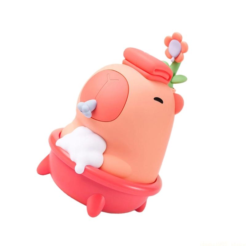 QX2E 漫画カピバラをテーマにした自動ソープディスペンサー - Home Bathroom Wall Soap Dispenser のレビューと価格