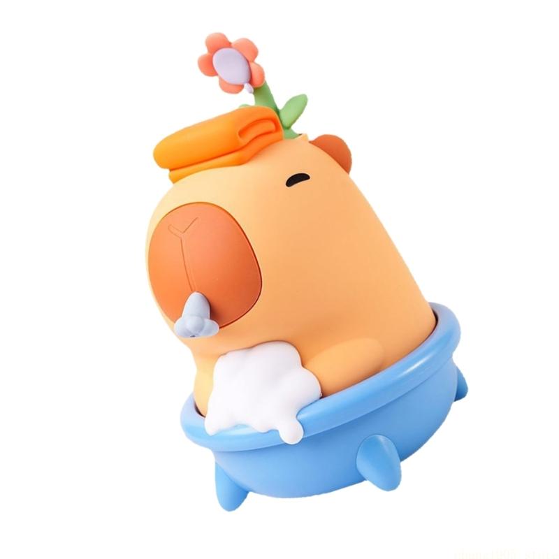 QX2E 漫画カピバラをテーマにした自動ソープディスペンサー - Home Bathroom Wall Soap Dispenser のレビューと価格