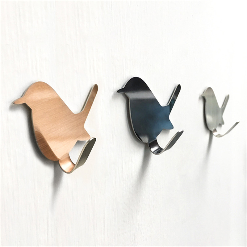 2 個自己粘着フック鳥パターン収納ホルダー浴室キッチンハンガ - Towel Bar Stainless のレビューと価格