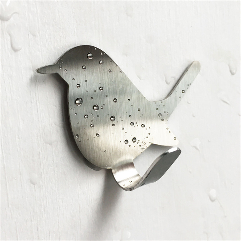 2 個自己粘着フック鳥パターン収納ホルダー浴室キッチンハンガ - Towel Bar Stainless のレビューと価格