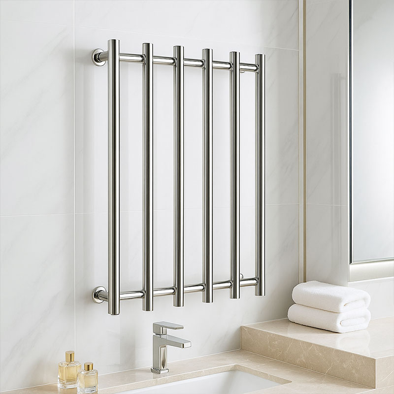 ステンレス製縦型加熱タオルレール壁掛け浴室乾燥ヒーター モダ - Towel Bar Stainless のレビューと価格