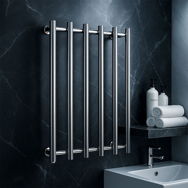 ステンレス製縦型加熱タオルレール壁掛け浴室乾燥ヒーター モダ - Towel Bar Stainless のレビューと価格