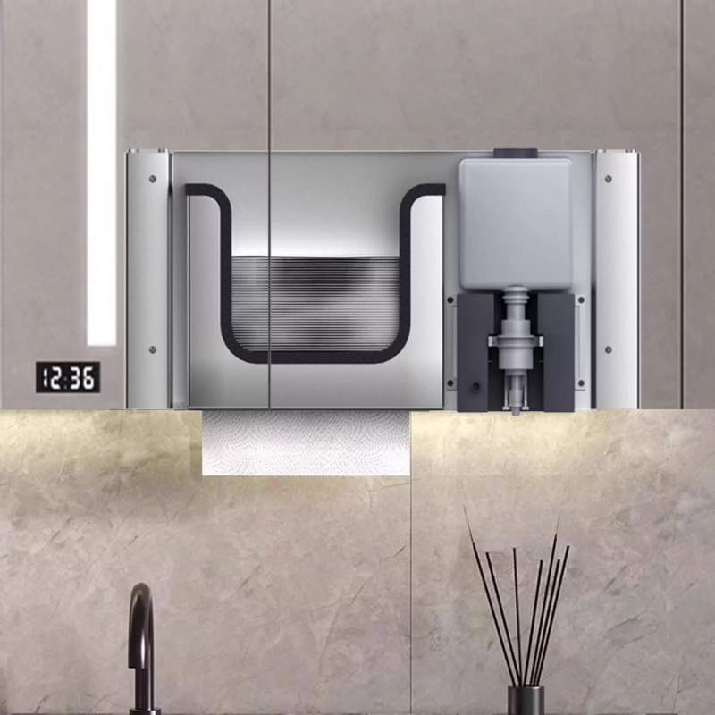 ステンレス製隠しペーパータオルディスペンサー（ソープディスペ - Home Bathroom Wall Soap Dispenser のレビューと価格