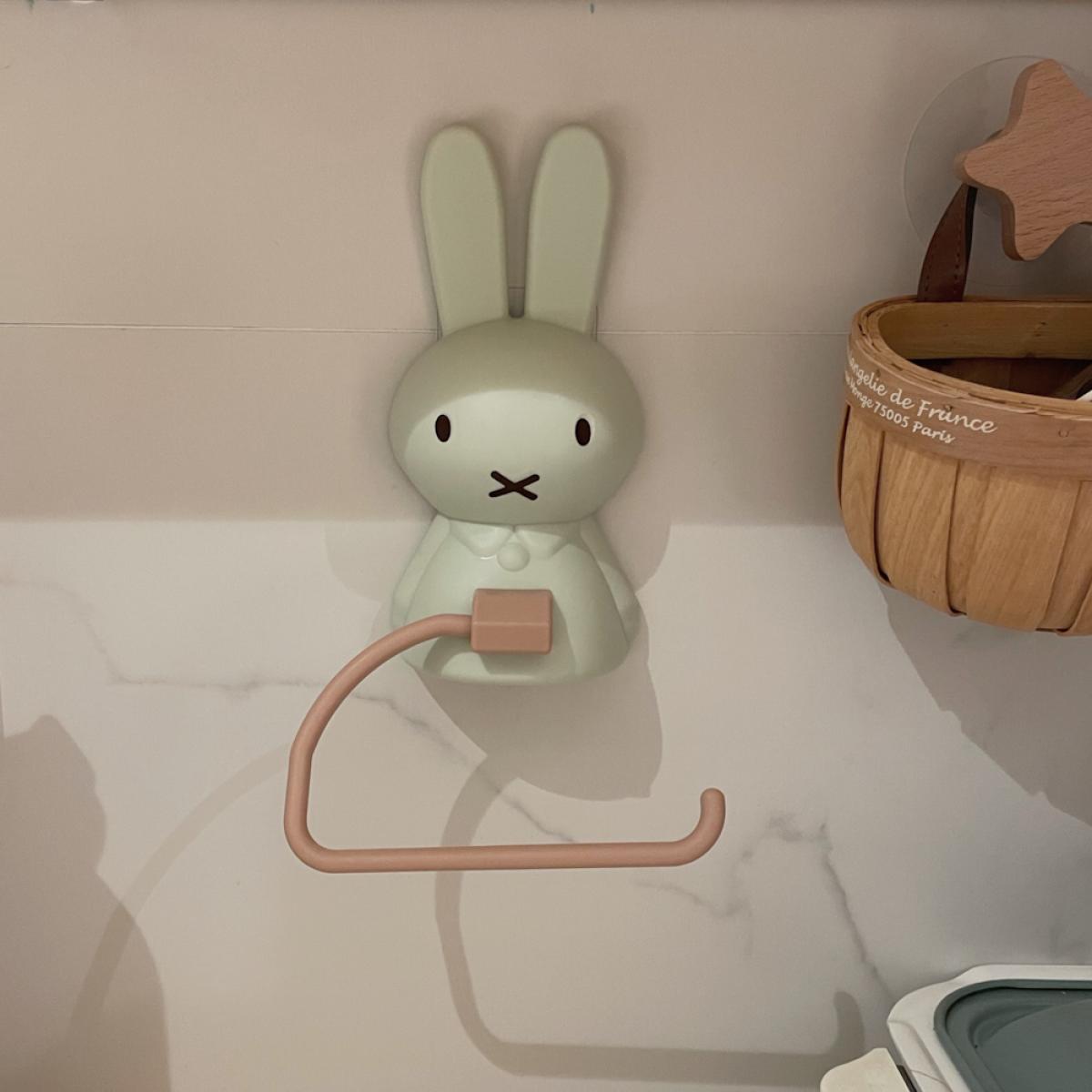 ミッフィー多機能バスルームティッシュホルダーかわいい非穴あき - Home Edit Bathroom のレビューと価格