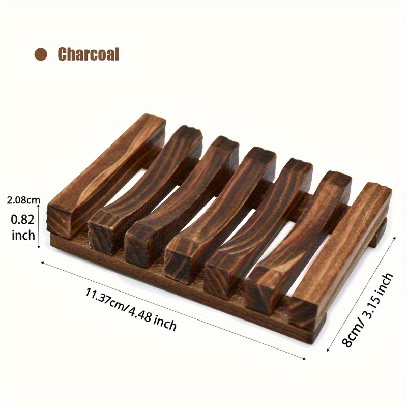 1個入り天然木製ソープディッシュホルダー、通気孔付き自己排水 - Home Bathroom Vent のレビューと価格