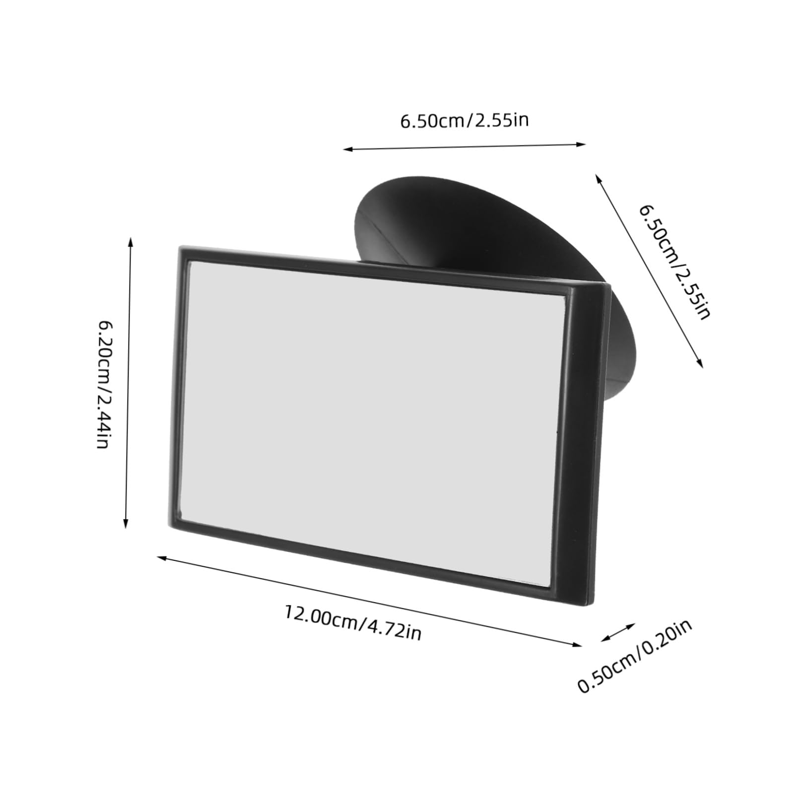 車用吸盤式バックミラー、調整可能な広角インテリアミラー（死角 - Shaving Mirror Suction のレビューと価格